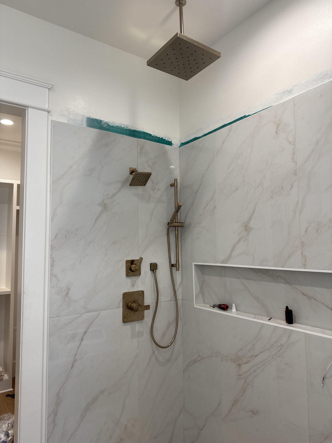 Shower plumbing project