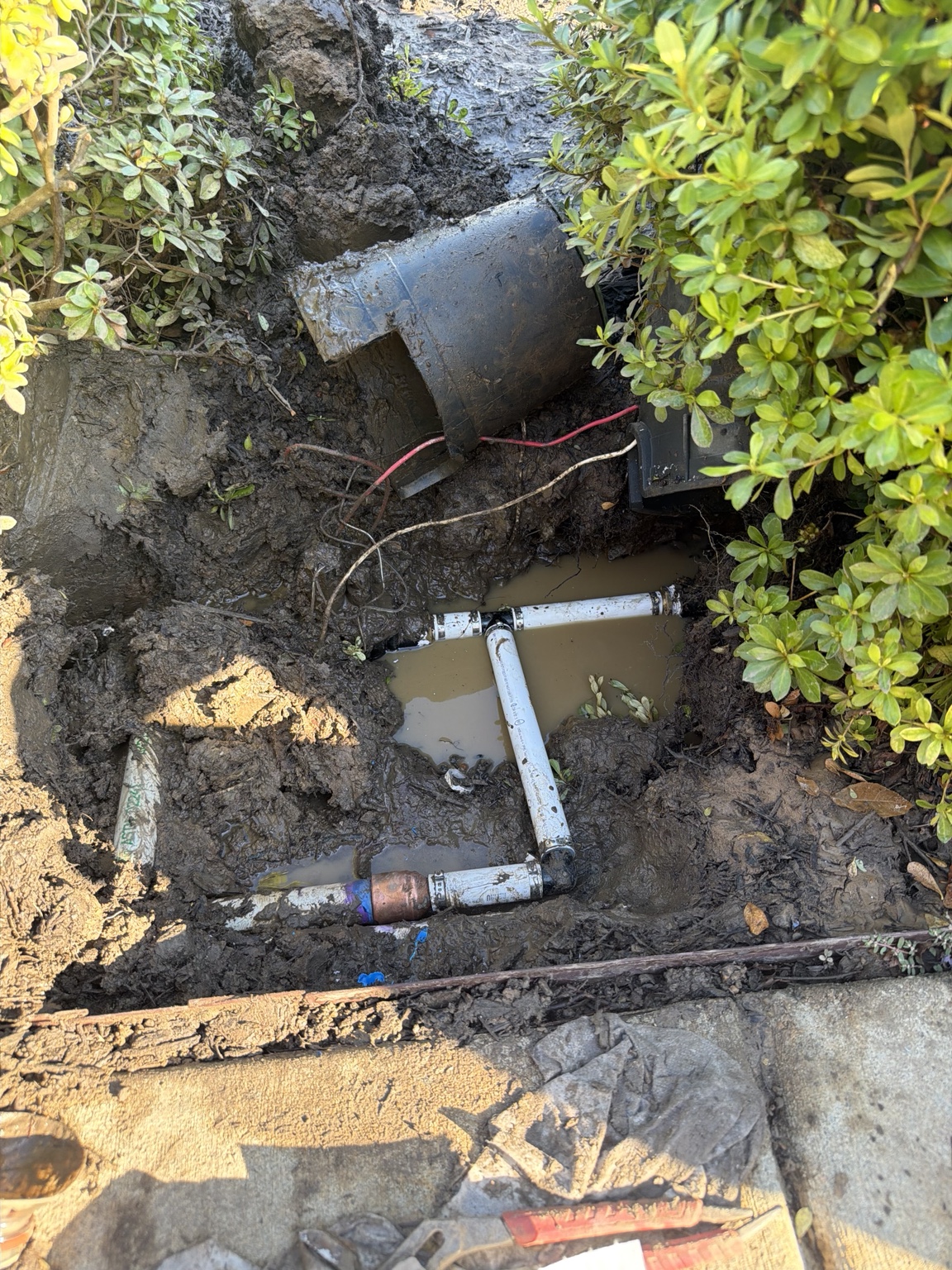 Underground plumbing repair